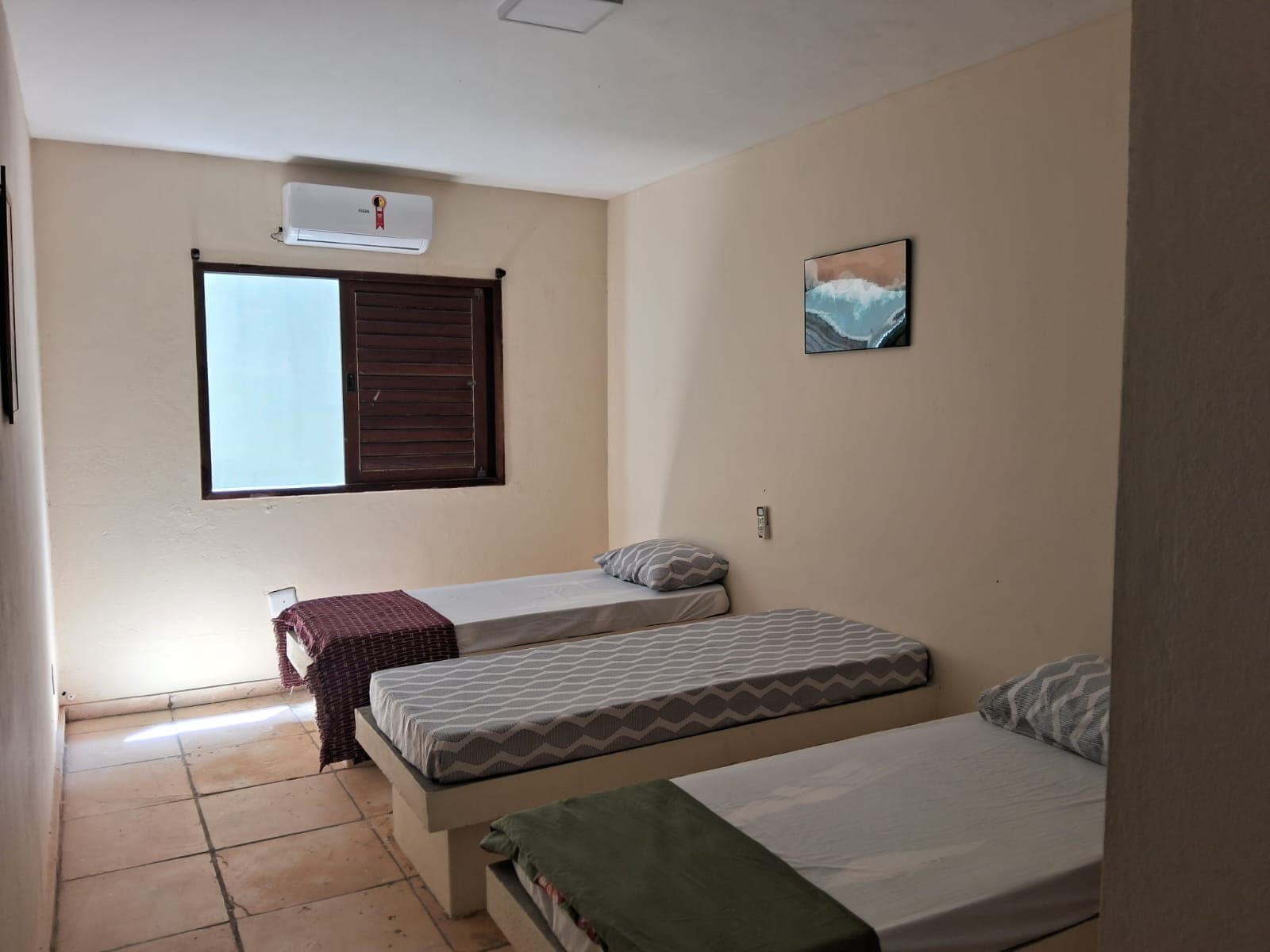Shared room with comfortable beds and decor